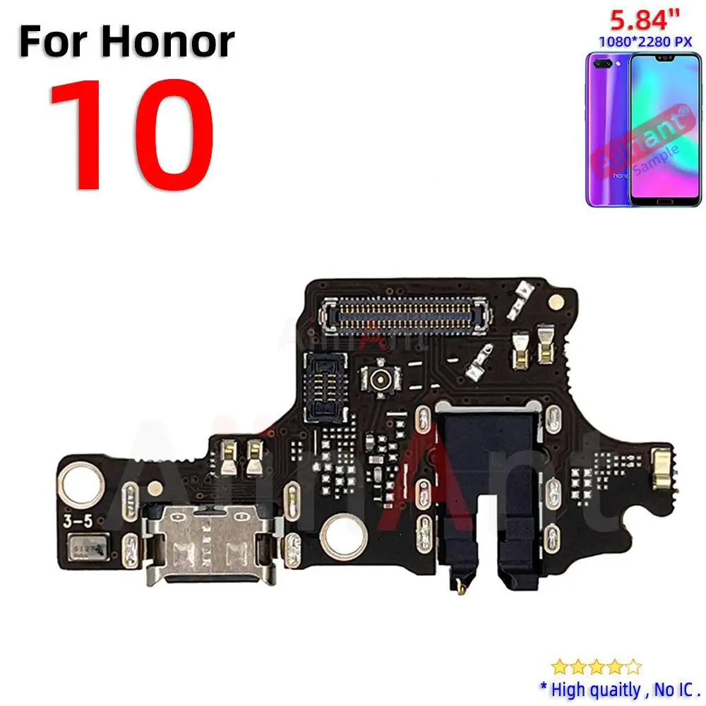 Aiinant USB Charger Dock Connector Port Charging Board Flex Cable For Huawei Honor 10 20 View Note 10 V10 10x Lite Phone Parts