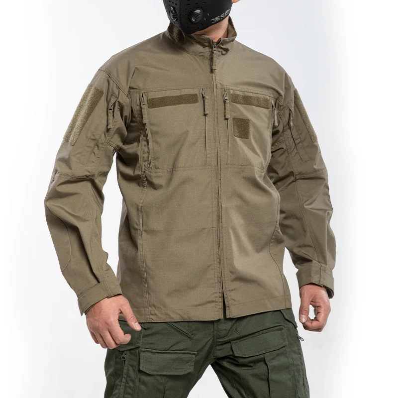 

Мужская тактическая рубашка для активного отдыха, износостойкая, эластичная, дышащая, для тренировок, поездок на работу, охоты, походов, боевых действий, рабочая куртка