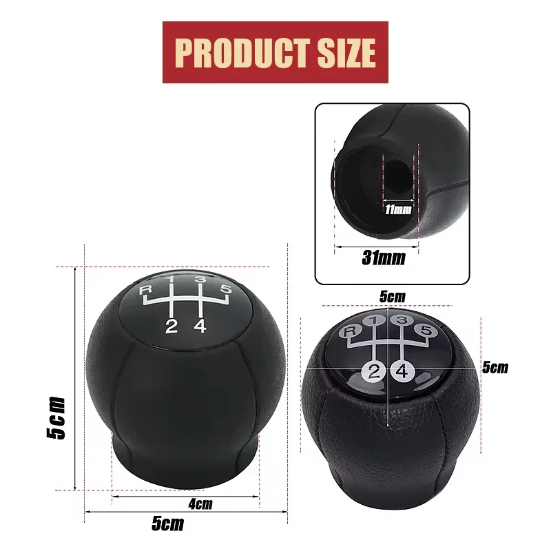 New Product 5 Speed Gear Shifter Knob Lever Handle For Opel Astra F G Sintra Tigra Corsa Zafira Vectra B ﻿Automotive Interior