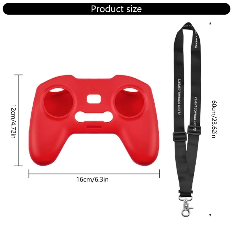 SZYA Fleixble Silicone Case with/no Lanyard for Avata 2/FPV Combo UAV Remote Control Scratch Resistant Protective Cover