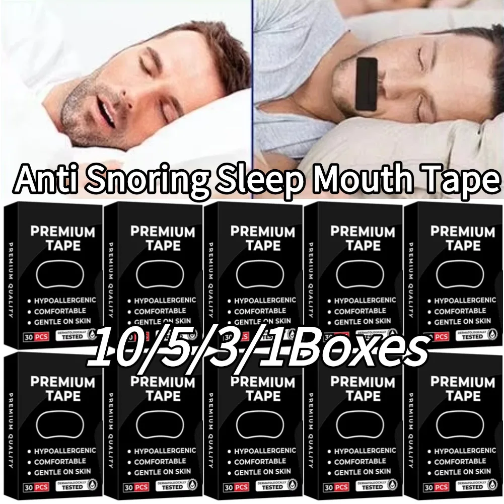 

10/5/3/1Boxes Keep Mouth Close Snoring Relief Sleep Mouth Tape Anti Snoring Sleep Mouth Tape Improve Sleep Quality Elastic Tape