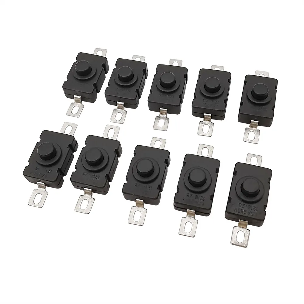 KAN 28 Self Locking SMD Type Flashlight Switch 1.5A/250V 18 x 12MM Patch Type Push Button Switch 2P-ON-OFF Small Switches