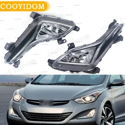 Car Fog Lights DRL Driving Lamp Headlight Foglamps Fog Lamp Assembly For Hyundai Elantra 2014 2015 2016 92202-3X210 92201-3X210