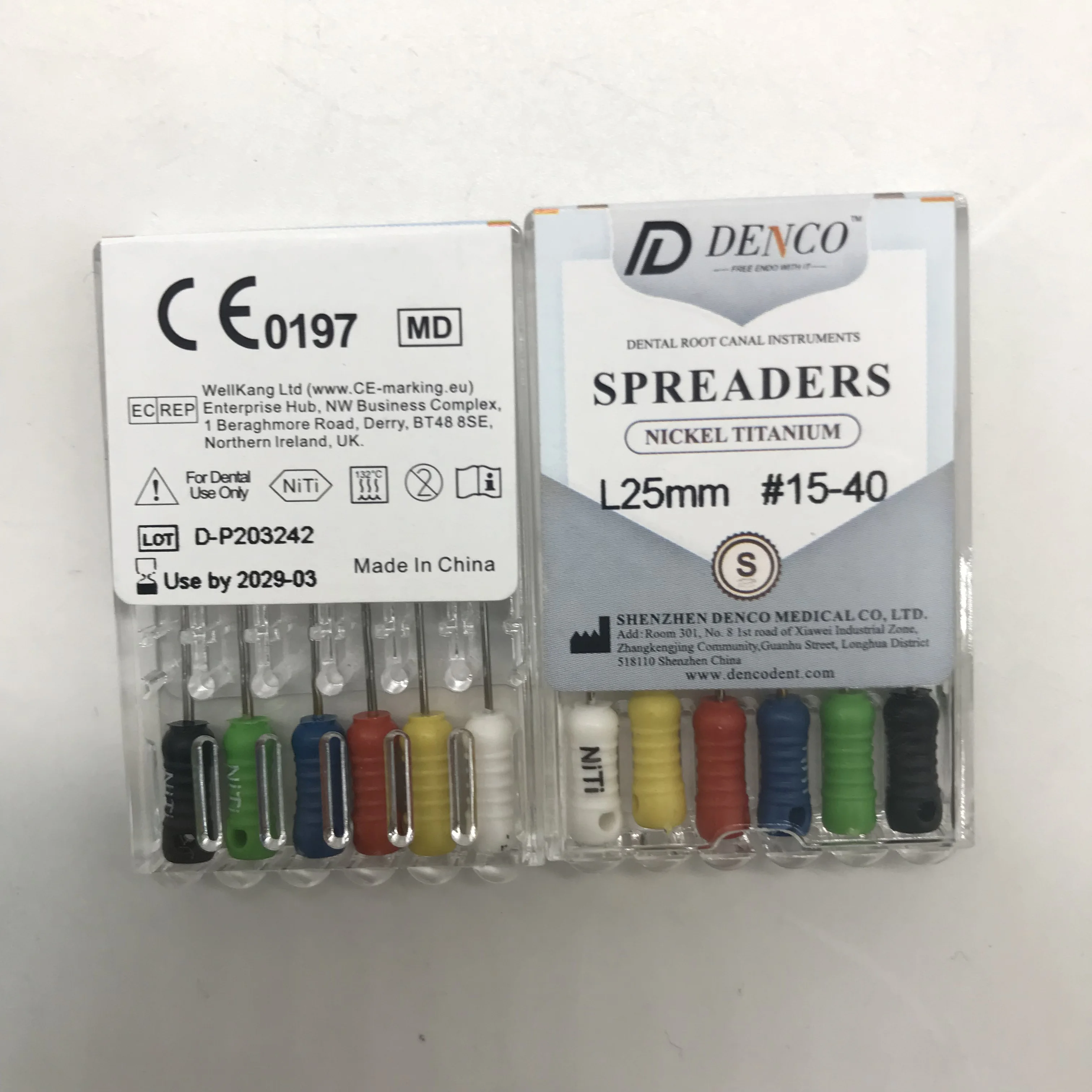 

Denco Niti Spreader Nickel Titanium Dental Files 25mm Assorted #15-40