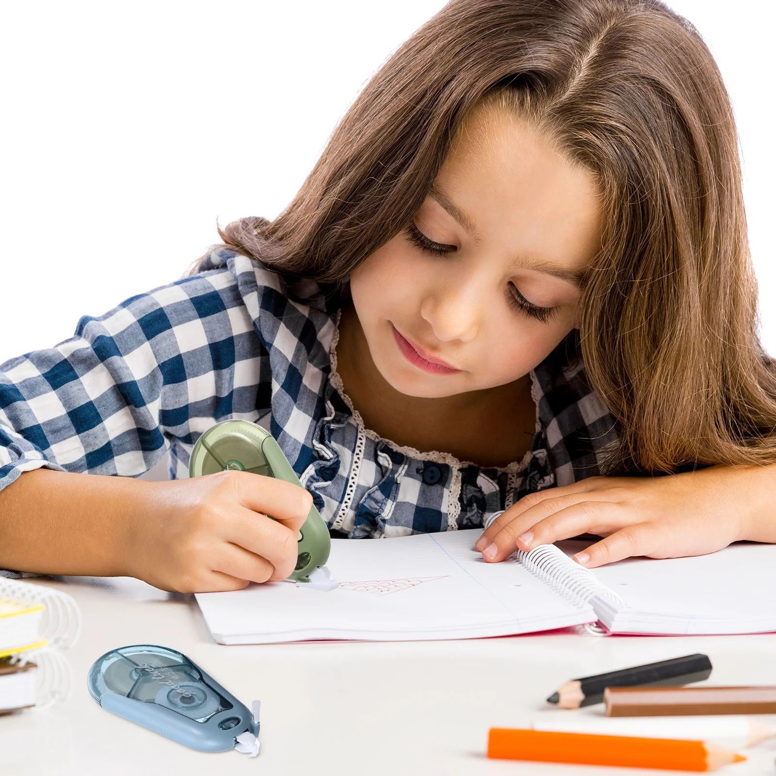 

4Pcs Correction Tape Easy to Use for School Office Documents Instant Correction Tape Roll Adhesive Writing