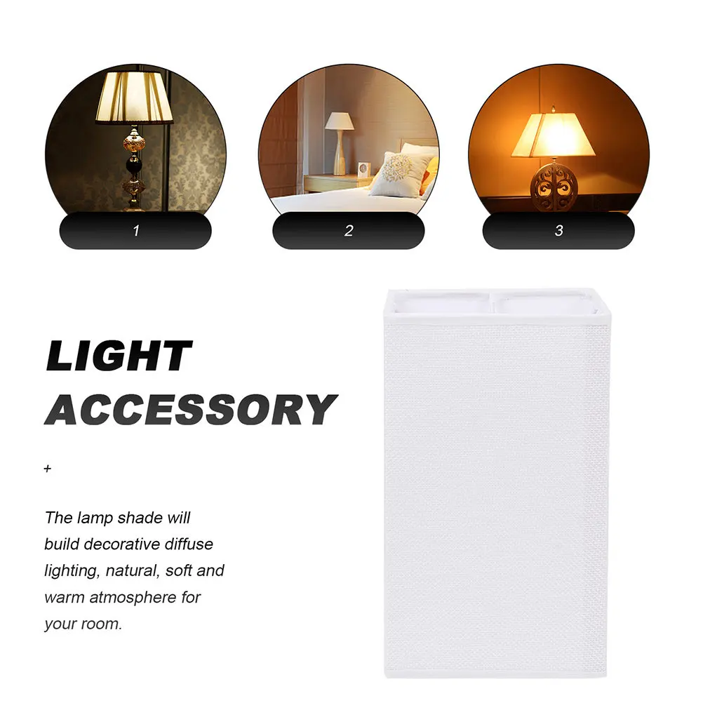 

2Pcs Lamp Shade Fabric Modern Pendant Light Cover for Bedroom Living Room Decorative Ceiling Floor Wall Table Lamp Shade
