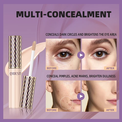 Imagen 2 del producto QIBEST 7ml corrector facial base líquida Maquillaje facial Primer cosmético anti ojeras maquillaje modificado Corrector maquillaje