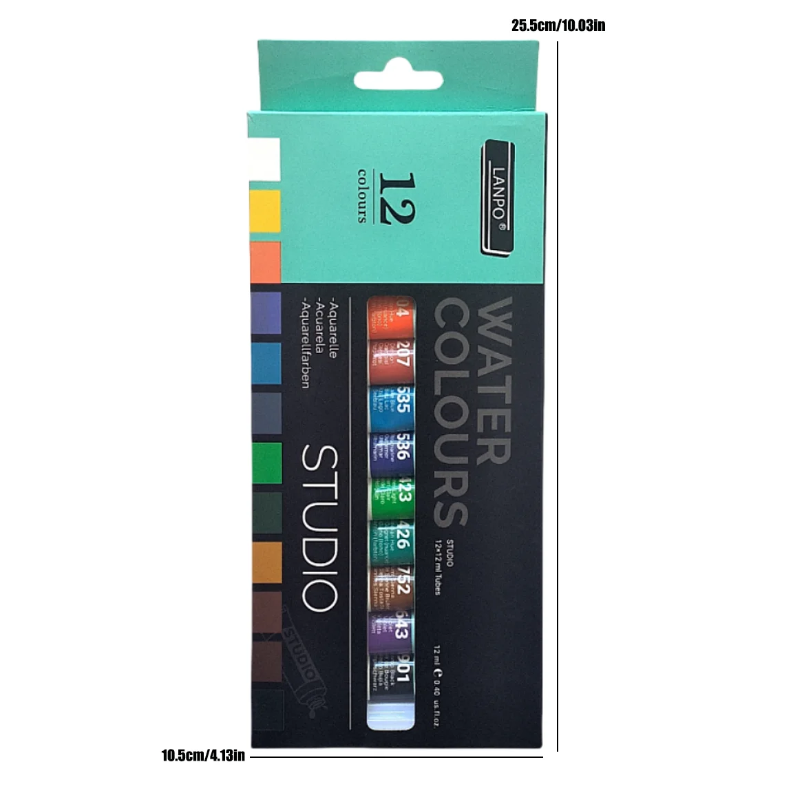 12 Color Paint Set, Acrylic, Watercolor & Gouache Art Supplies for Canvas, Wood & Graffiti, Kit for Beginners & Students
