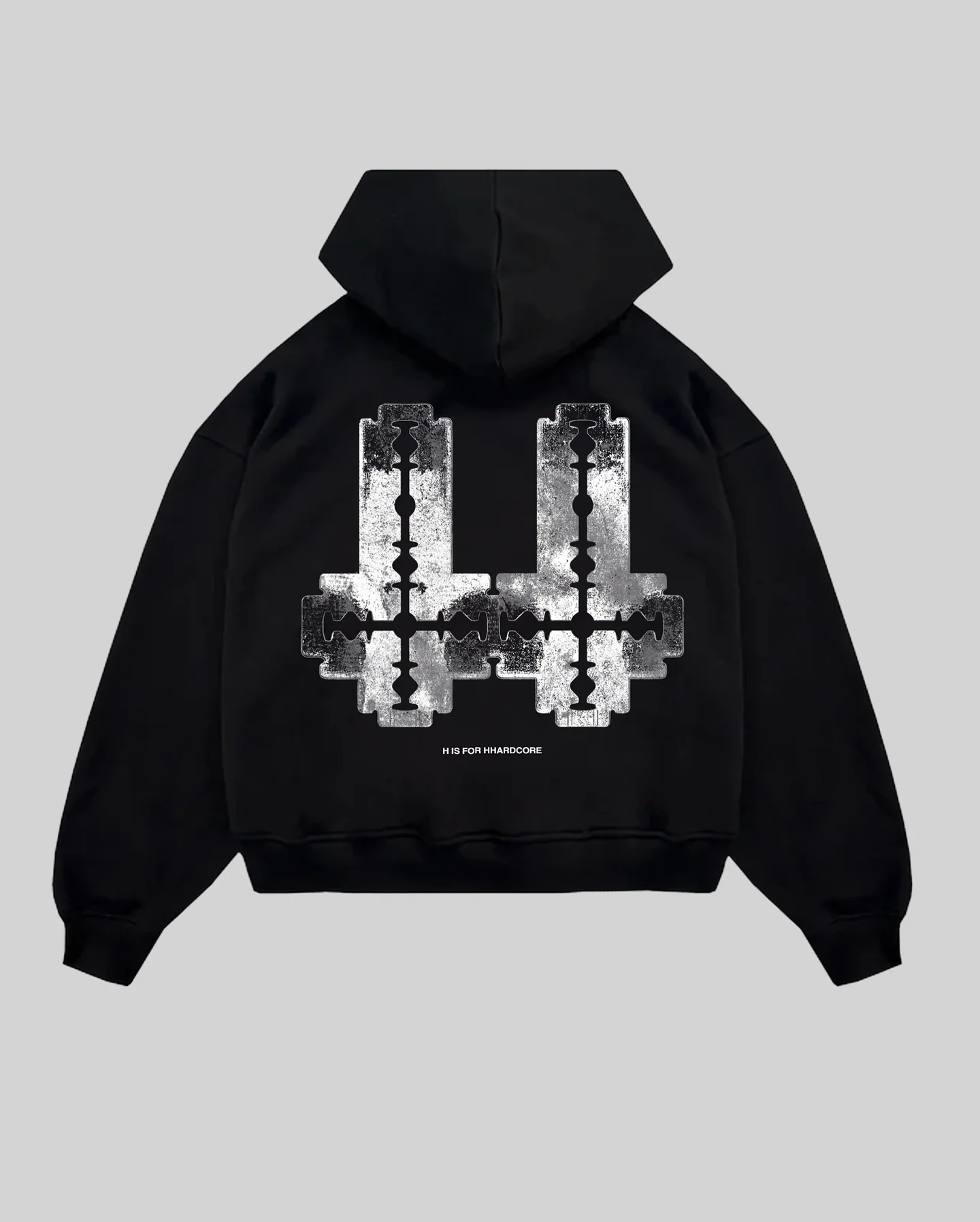 

Harajuku H Logo Graphic Retro Gray Streetwear Zip Up Hoodie Y2K Coats Clothes Men Gothic Oversized Hoodie Sweatshirt Jacket