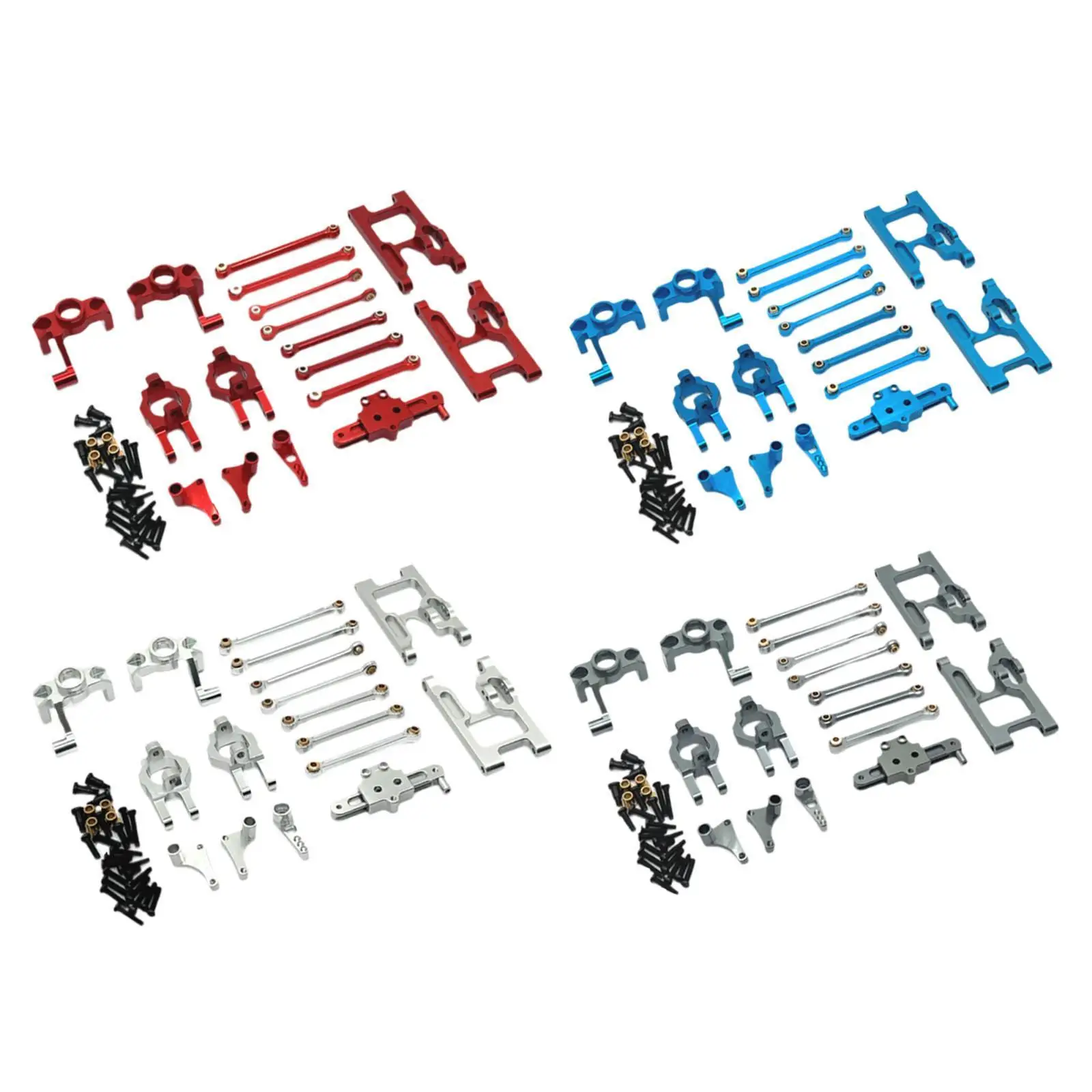 

Радиоуправляемый автомобиль, обновленные металлические детали, запасные комплекты аксессуаров для замены 124006 12423 12427 12428 12429 Модификация радиоуправляемого автомобиля Wltoys 1:12