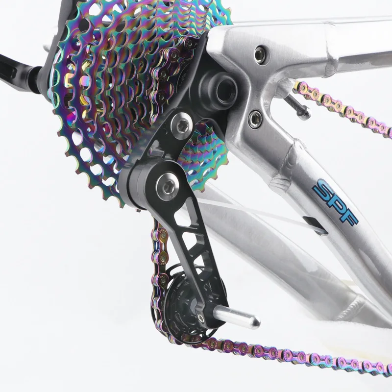 Folding car Soil slope mountain bike 412 modified single speed zipper Aluminum alloy CNC anti-drop chain fastener