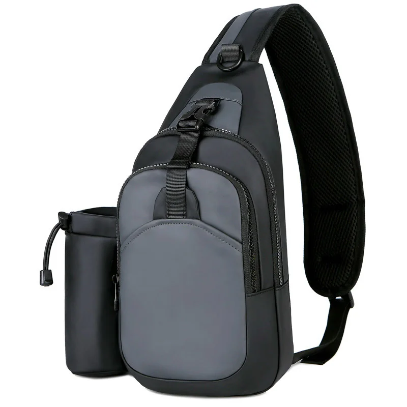 Bolso de pecho de moda para hombre, bandolera de hombro informal, resistente al agua, deportivo, novedad de 2024