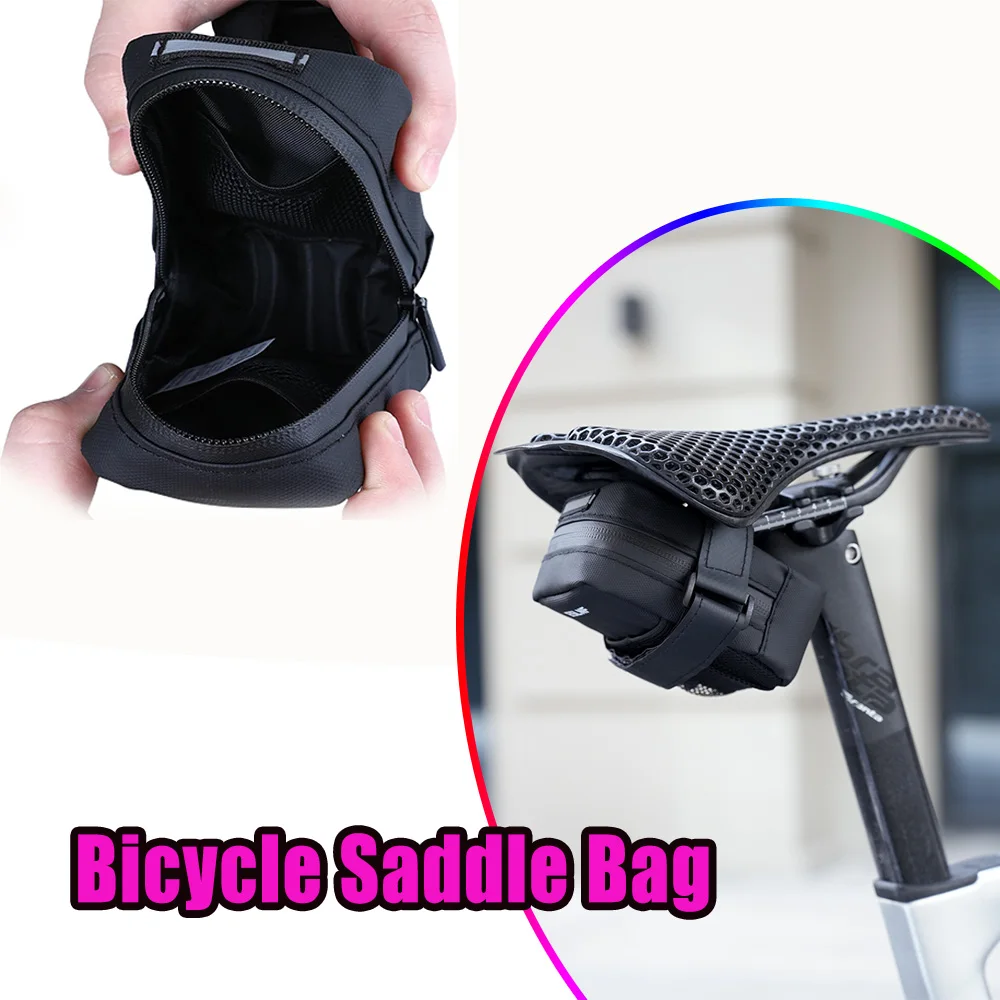 AliExpress NONE Bicycle Saddle Bag Large Capacity Waterproof  Mountain Bike Road Bike Under Seat Rear Trunk Cycling Gear Accessories Anti Sweat