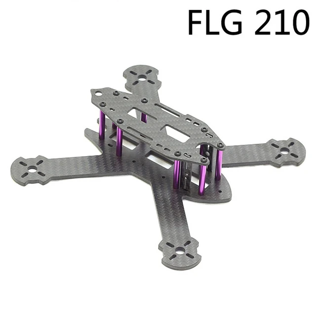 FLG 210mm Mini Pure Carbon Fiber Quadcopter Super Light Frame Kit QAV Drone  Racing RC - AliExpress