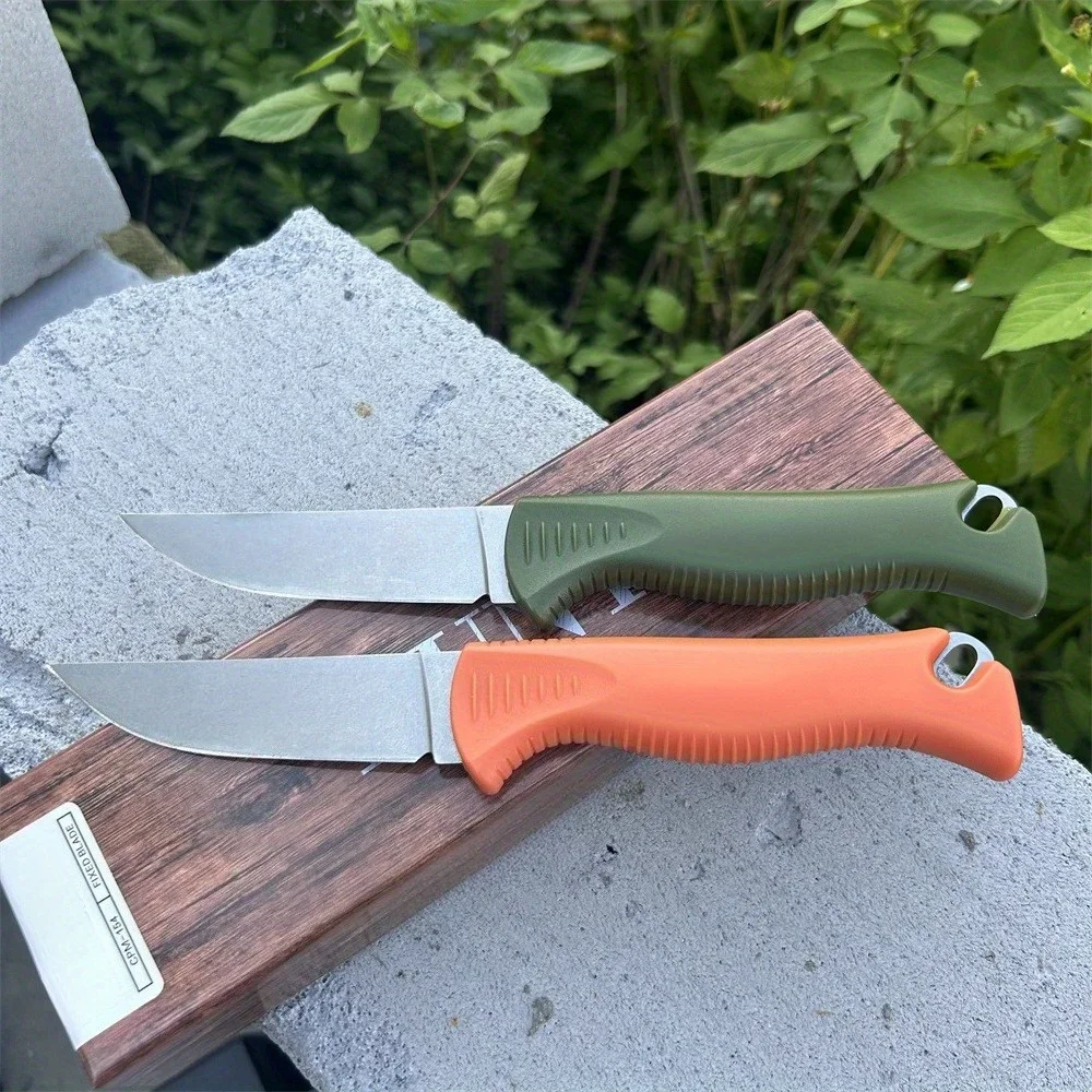 

15505 D2 Fixed Blade Knife Nylon Fiber Handle with Lightweight Scabbard Camping Hiking Portable Outdoor Multitoos Hand Knives