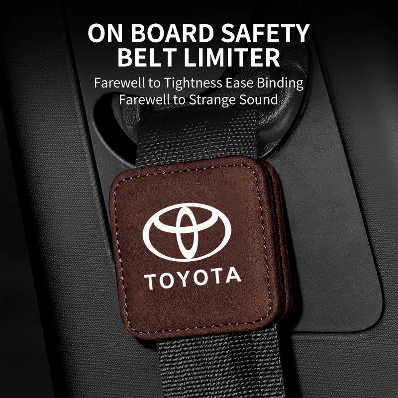 Limitador de cinto de segurança de carro, clipe magnético, fixador para toyota rav4 chr yaris prius avensis corolla camry highlander gr 86