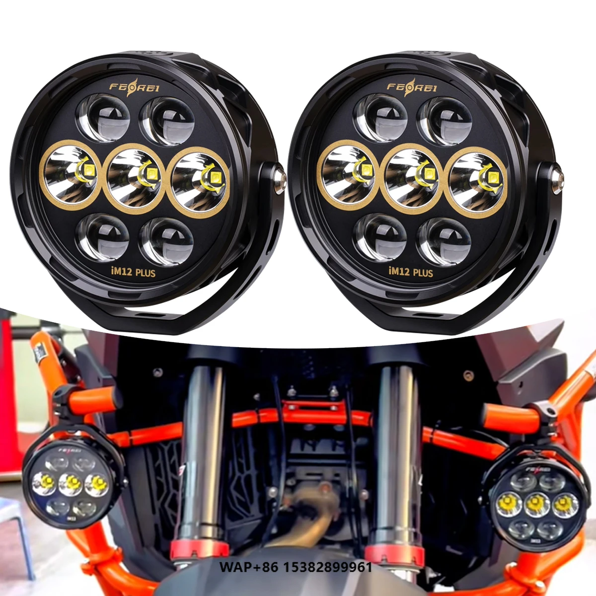 

Ferei 120W High-Power LED Fog Lights for Motorcycles 11800 Lumens Best Spotlight for