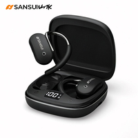 Sansui W15 OWS Wireless Earphone ENC Noise Cancelling Bluetooth 5.4 Headphone Sleep ASMR Bluetooth Earbuds Dual Connection