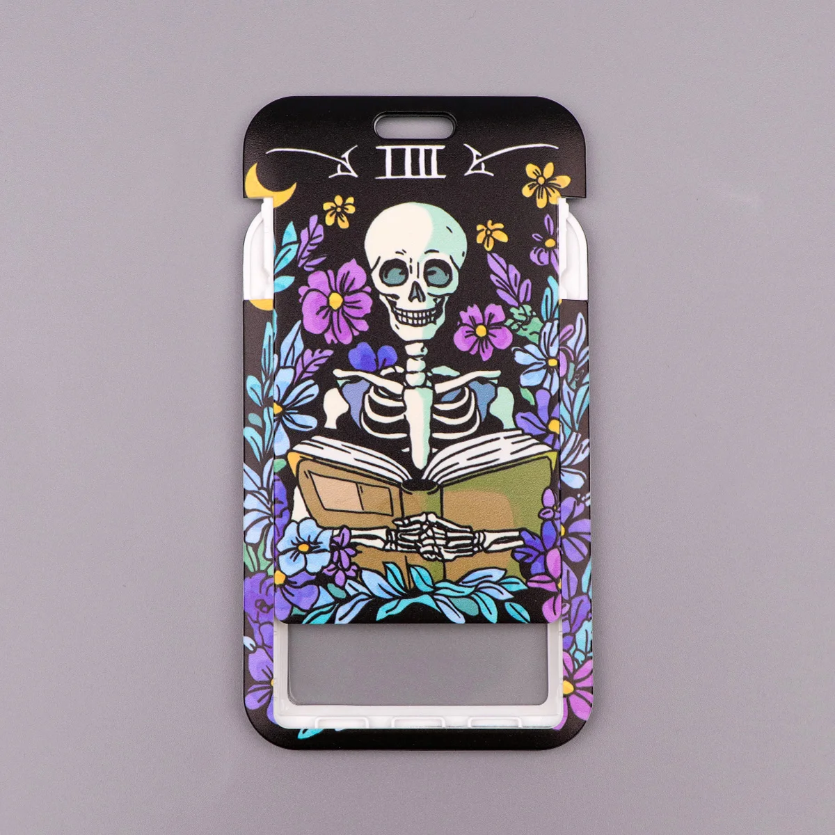 Halloween Horror Skeleton Lanyard Neck Strap Keychain Card Cover Badge Holder Mobile Phone Hang Rope Keyring Accessories Gifts