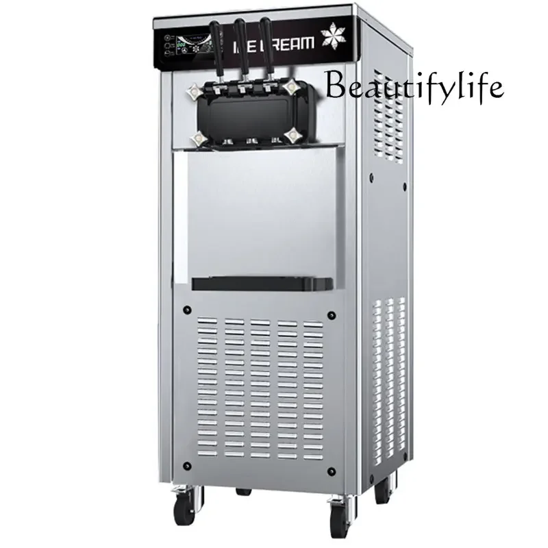 

Ice cream machine commercial stall small vertical milk tea shop automatic soft ice cream machine