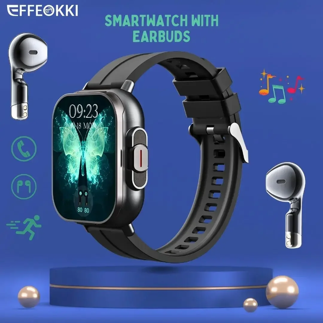 D8 Smartwatch With Earbuds Fitness Tracker 2-Inch Bt Call NFC Exercise For iPhone Android 2025