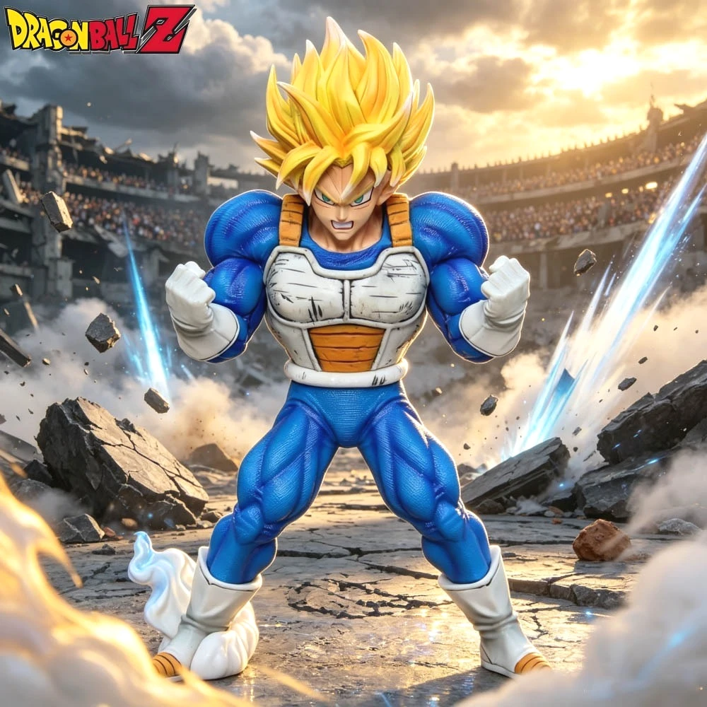 25cm/9,84 Zoll Anime Figur Muskel Goku Dragon Ball Anime Figuren PVC Statue Desktop Ornament Sammlermodell Spielzeug Geschenke