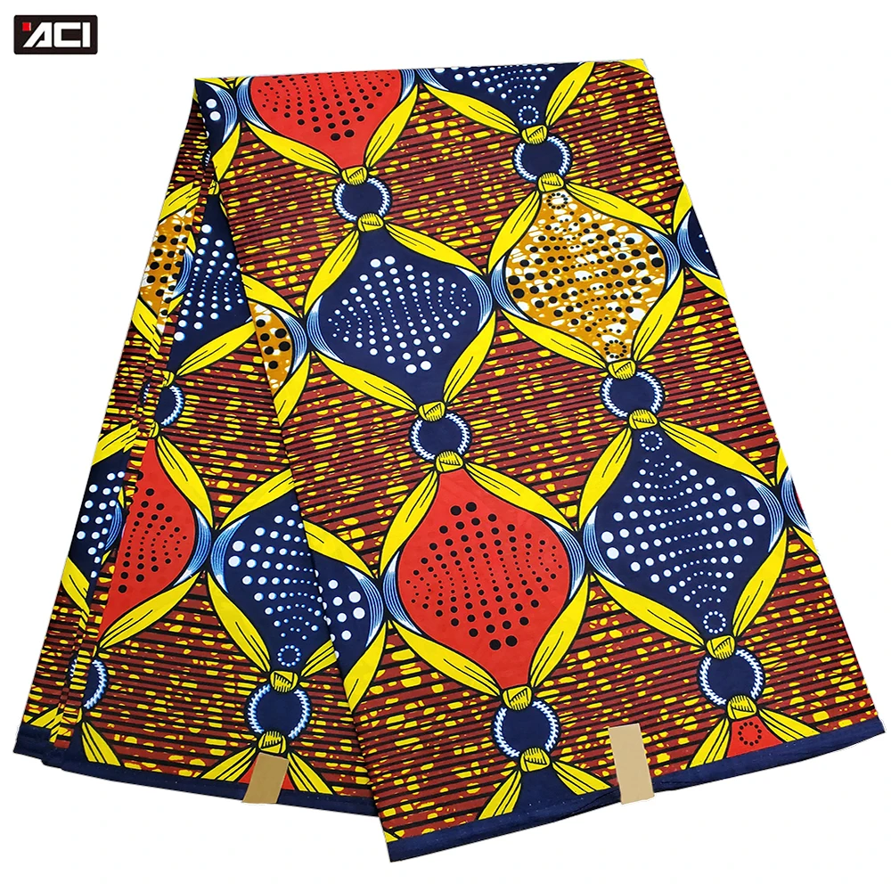 ACI New Arrivals 2024 Veritable Wax African Print Fabric New Fashion Veritable Real Wax African Ankara Fabrics 6 Yards/Piece