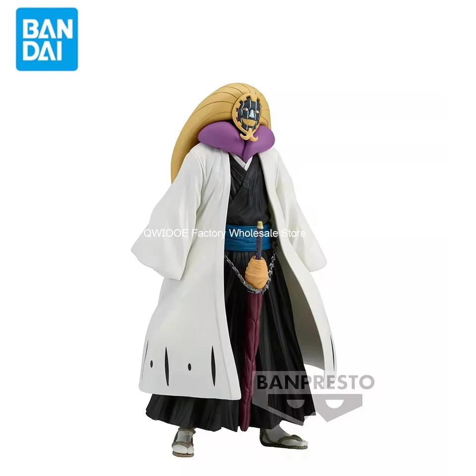 Original Genuine Banpresto Bleach SOLID AND SOULS 18cm Kurotsuchi Mayuri Action Figure Model Decoration Children Toys Gifts