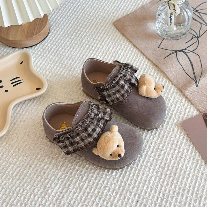 

2026 Spring And Autumn New Children's Casual Women's Shoes Fashion Korean Soft Bottom Anti Slip Multi Functional Cute Bear