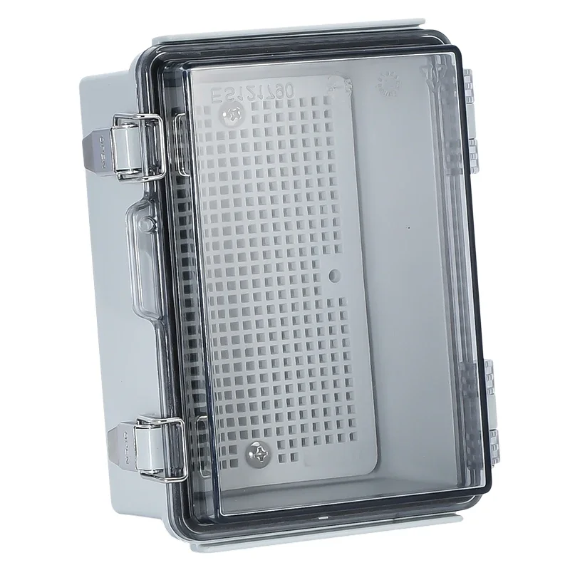 

Stainless Steel Latch Plastic Junction box Metal Buckle Clear Cover ABS Distribution Box Waterproof Transparent Enclosure Box