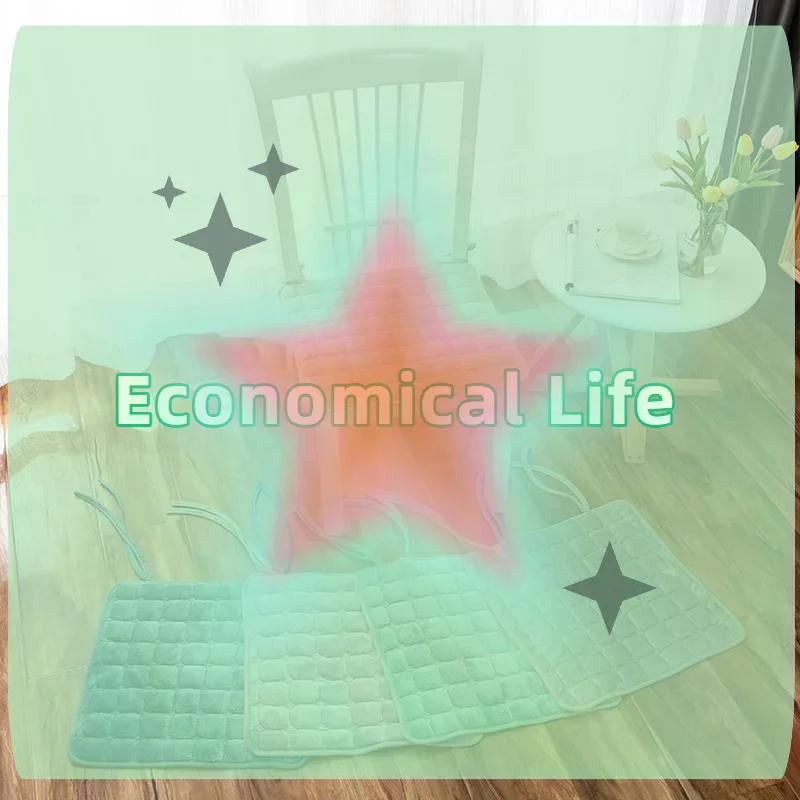 [MOA]Soft Square Seat Pad Flannel Chair Cushion Non Slip Tatami Cushion Office Home Decor 40x40cm[MOA]