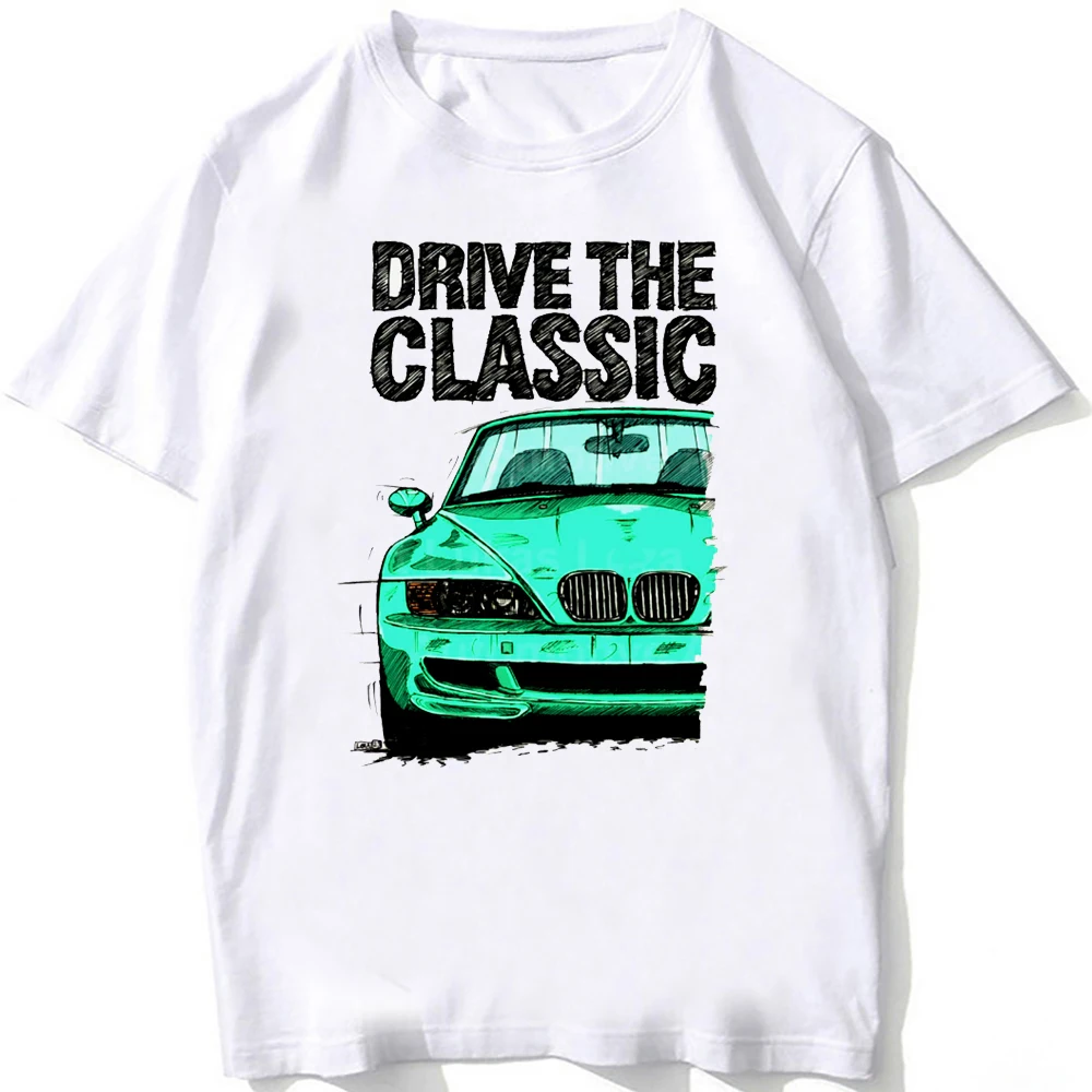 

New Summer Men Short Sleeve Drive The Classic Z3 M Coupe Sport T-Shirt Hip Hop Boy Casual White Tees 90's Harajuku Tops