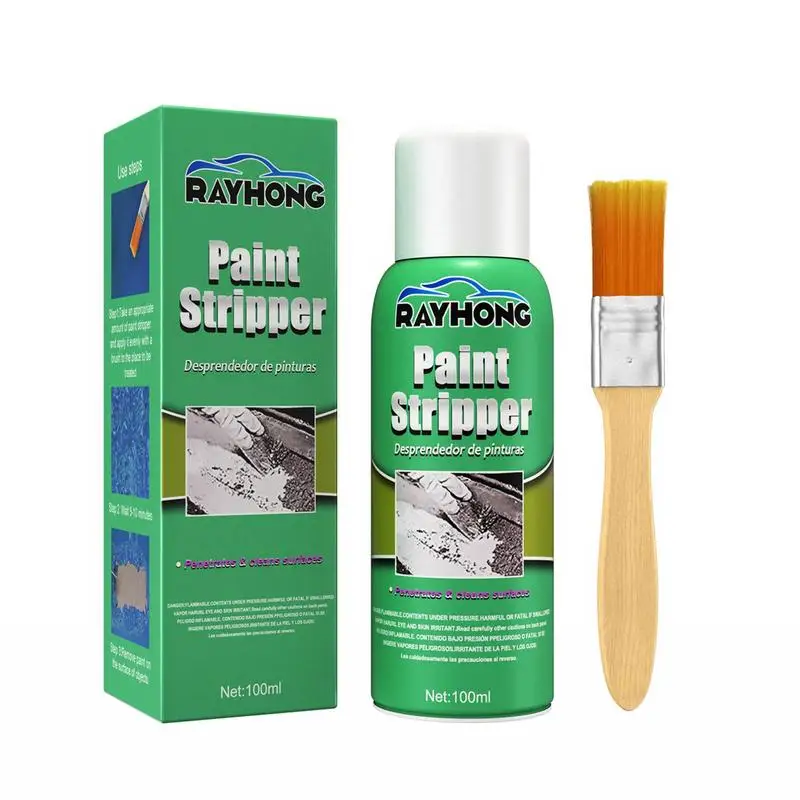 

100ml Car Paint Strippers With Brush Paint Removers Spray For Wheel Metal Surface Wall Graffiti Correction Quick Peeling Paint