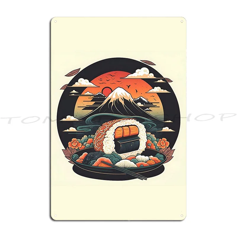 Yokai Sushi In Edo Sushi Squad Sushi Is Love Metal Sign Cinema Pub Plates Living Room Garage Decoration Custom  Tin Sign Poster