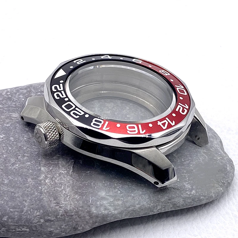 NH35 Case SPB185 Watch Case with SKX Bezel Insert Transparent Back Cover Fit NH34 NH35 NH36 Automatic Movement Watch Mod Parts