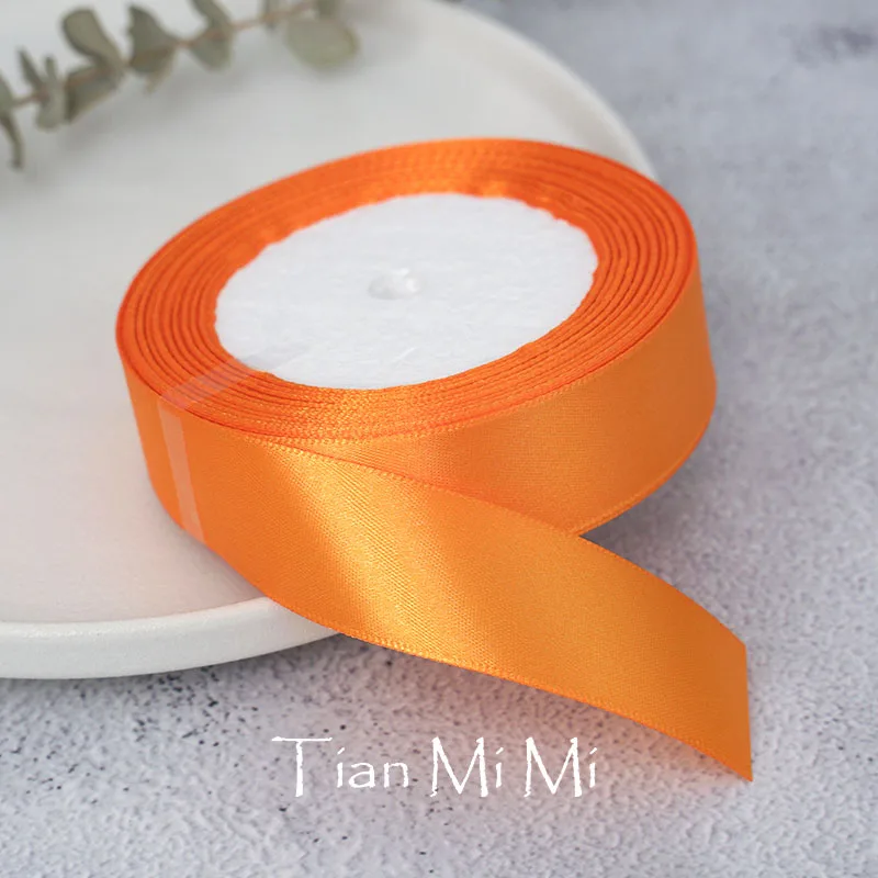 Satinband 25 Yards/Rolle 6mm 10mm 15mm 25mm 38mm 50mm Schleifenband Geschenkverpackung Handgemachtes DIY-Bastelmaterial Weihnachten Hochzeit Party Dekoration