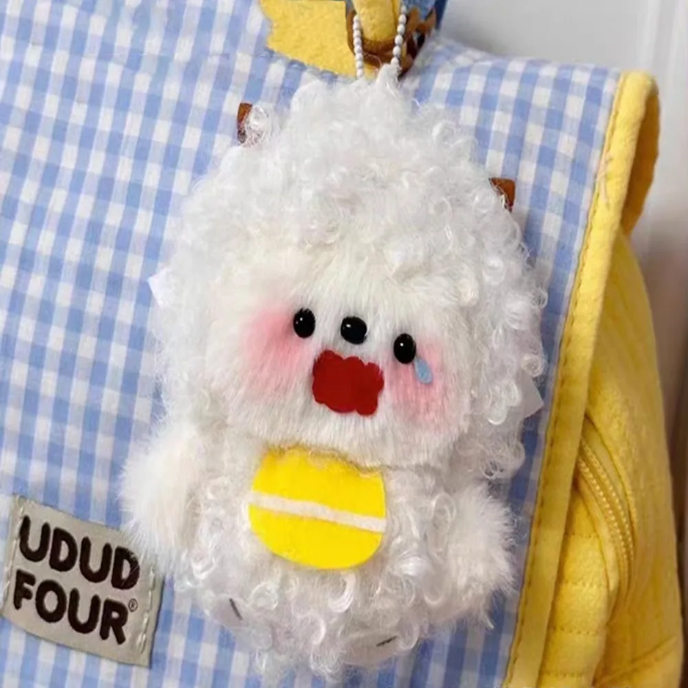 Paquet de matériel de porte-clés en peluche Paddi Squeeze Squeak, porte-clés beurre, pendentif mouton en peluche de dessin animé, fait à la main