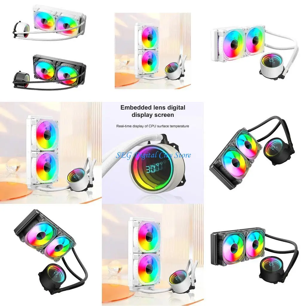 

U75B 240mm Liquid CPU Cooling System with Customizable ARGB Lighting for High End PC Builds