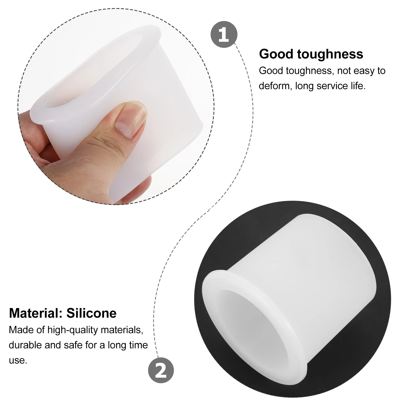 

2 Pcs High Quality Umbrella Hole Plug Silicone Parasol Plugs Durable Outdoor Table Accessories