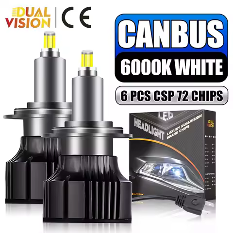 Turbo H7 LED Canbus 360 3D CSP H3 H1 H11 H8 H9 9005 9006 9012 HB3 HB4 HIR2 Car Headlights Fog Lamp For Projector Lens 12V 6000K