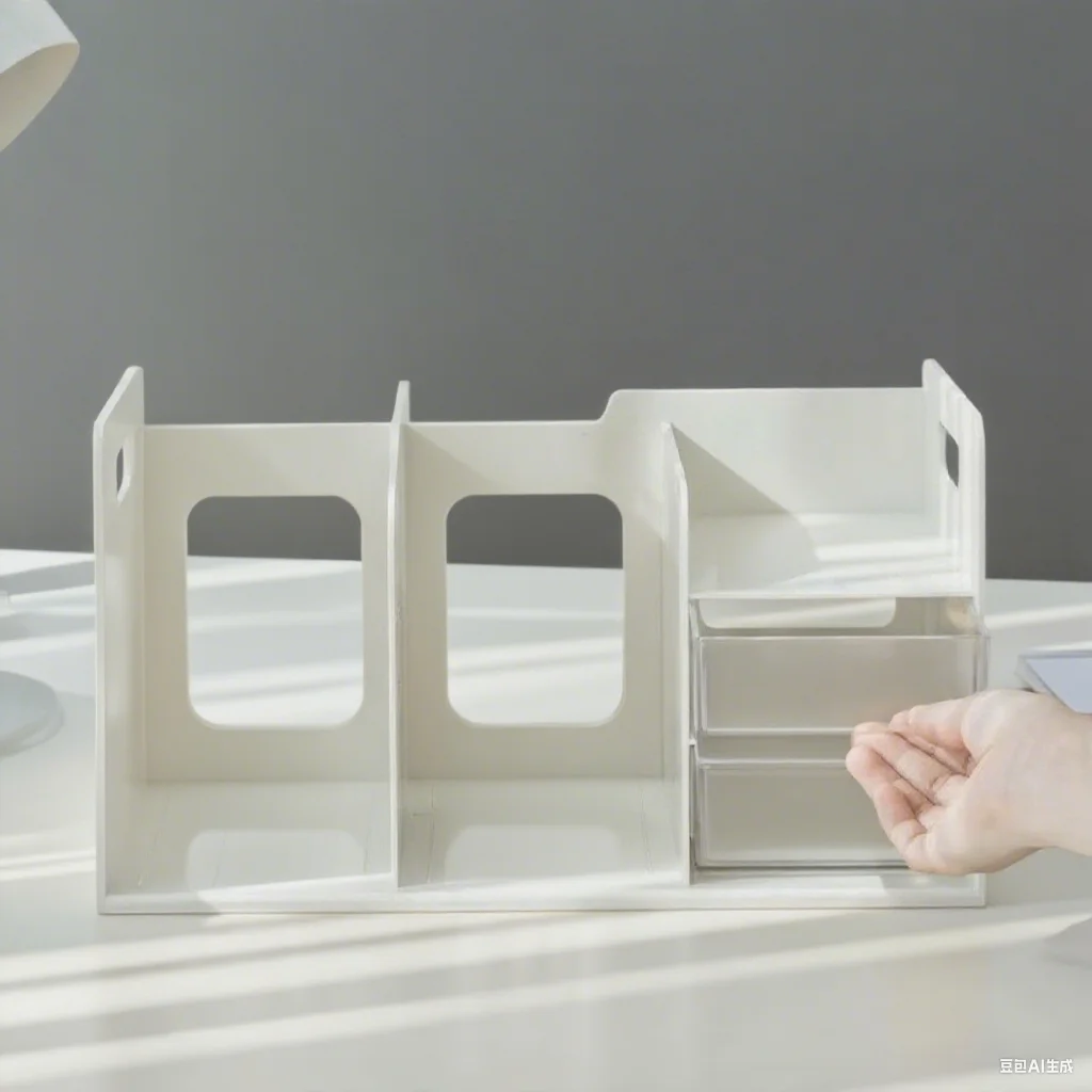 student-desktop-large-capacity-organizing-and-storage-box-creative-book-stand-storage-rack-with-drawers-student-gifts