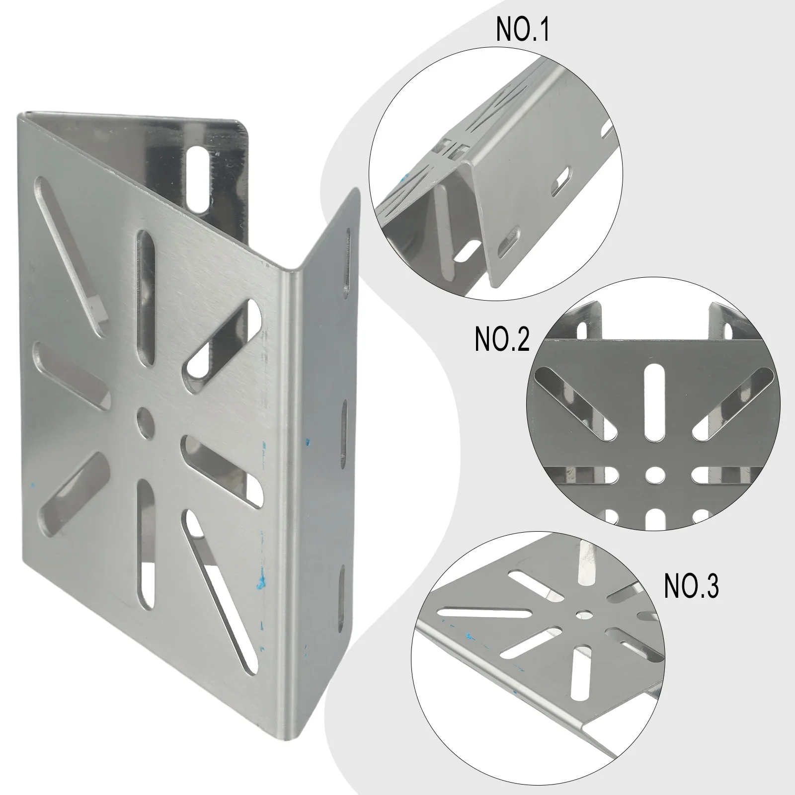 Pole Clamp Monitoring Bracket For Security Cameras Stainless Steel Material Easy To Install High Compatibility Design