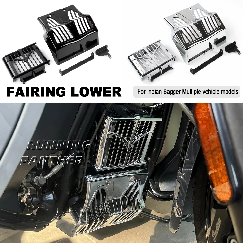 

Kits For Indian Springfield Dark Horse 2018-2025 2024 Oil Cooler Cover Lower Fairing Chin Fairings Spoiler Mudguard