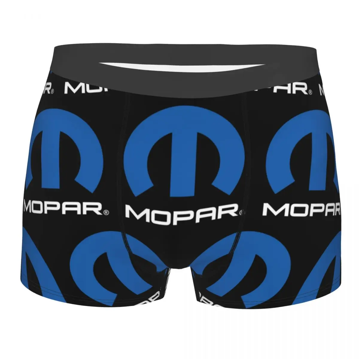 Boxer Underpants Shorts Mopar Black Logo American Trucker Panties Men Soft Underwear for Homme Man Boyfriend Gifts