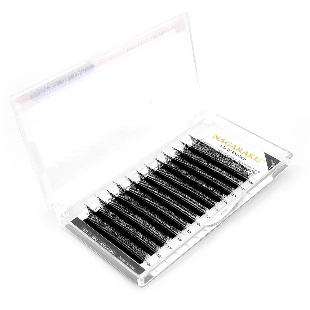 NAGARAKU 8D W-Form Großes Bündel Wimpernverlängerung Vorgefertigte Fächerwimpern Superweiche Volle Dichte Wimpern – Detail 10