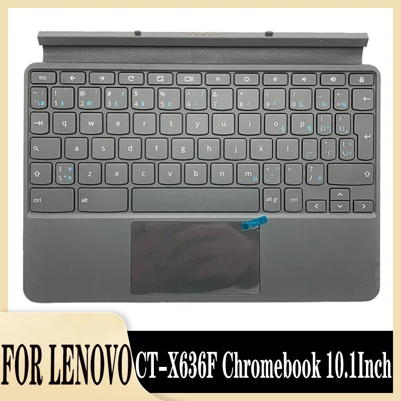 

Keyboard For Lenovo CT-X636F Ideapad Duet Chromebook 10.1 Tablet Keyboard LA FR BE IT CF SP Layout Bracket Cover Case