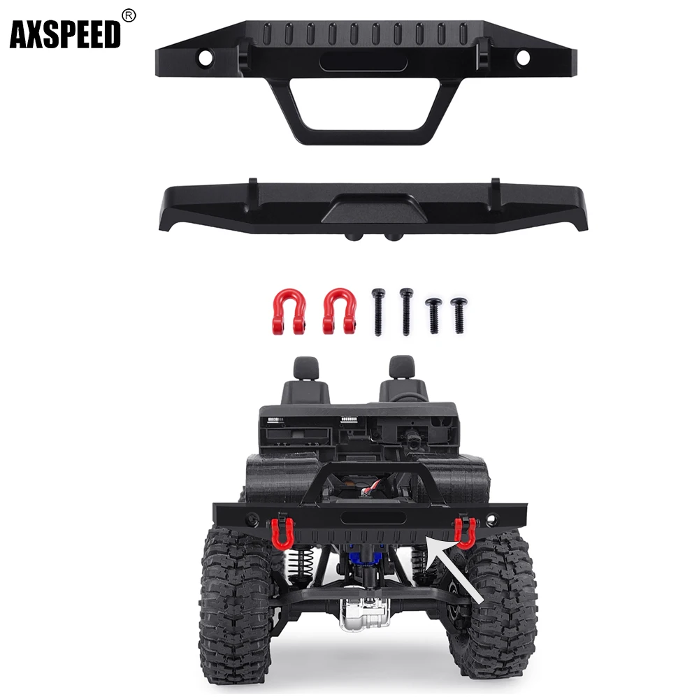 

AXSPEED алюминиевый передний и задний бампер для 1/18 RC Crawler TRX4M TRX4-M Defender K10 модель автомобиля обновленные детали