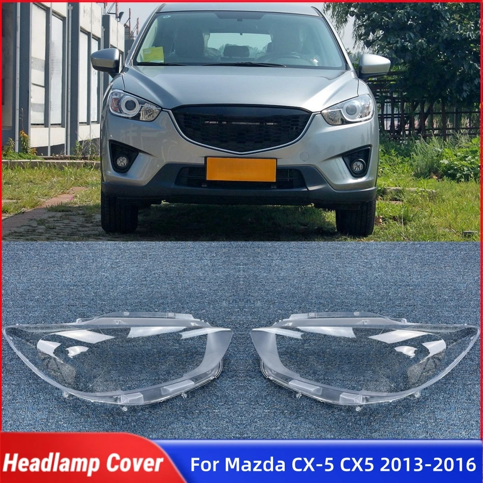 For Mazda CX-5 CX5 2013 2014 2015 2016 Car Products Front Lamp Cover Glass Lens Car Front Headlight Lens Cover Lights Shell