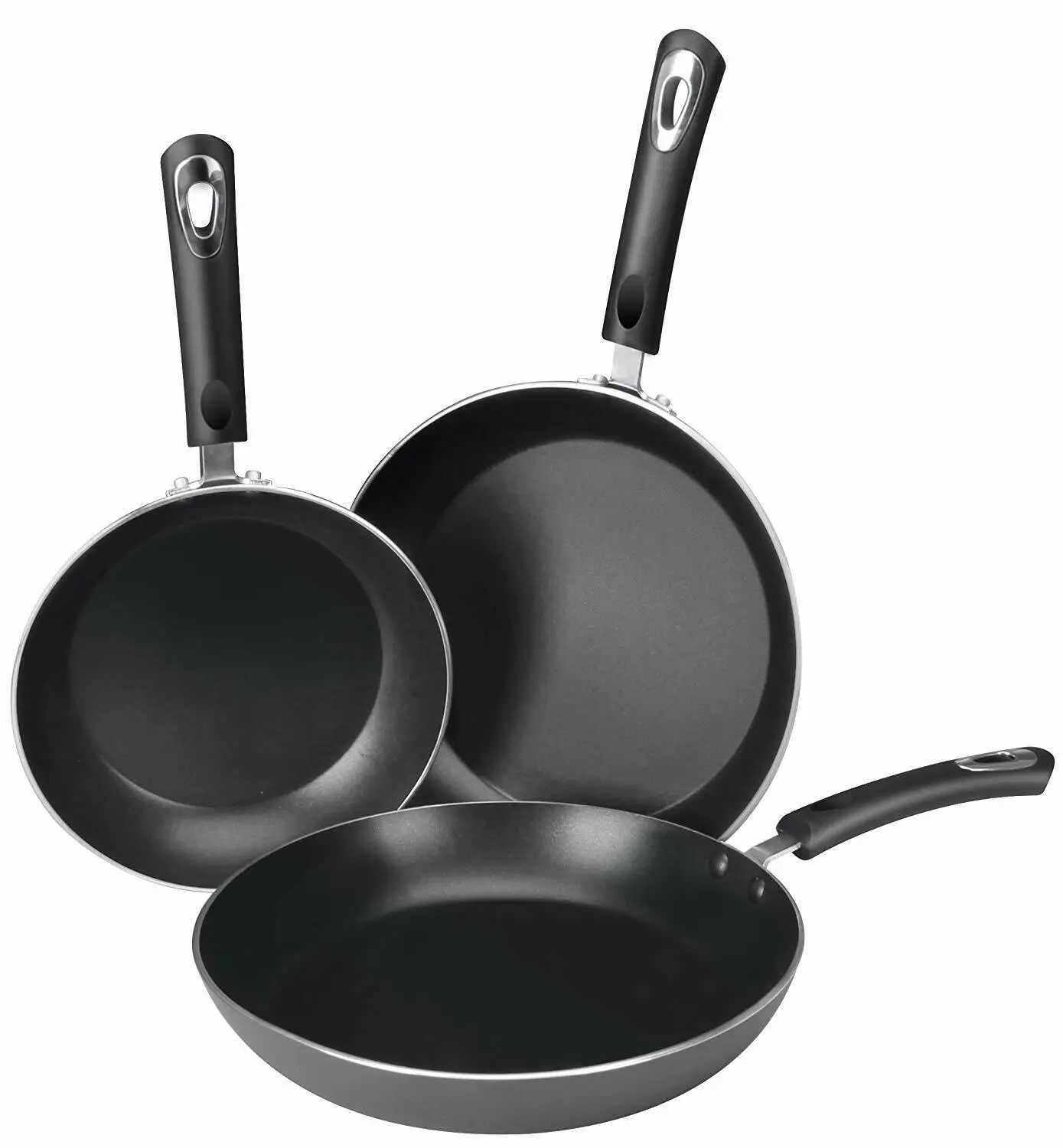 

3 Piece Nonstick Frying Pan Induction Bottom 8" 9.5" 11 inch Set Utopia Kitchen