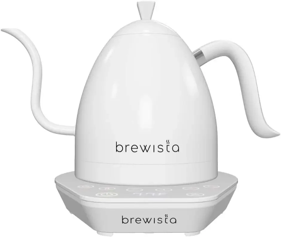 Electric Gooseneck Kettle, 1 Liter, For Pour Over Coffee, Brewing Tea, LCD Panel, Precise Digital Temperature